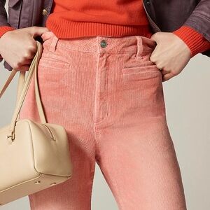 J. Crew High Rise Vintage Flare Pink Corduroy Jeans 28T